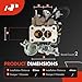 A-Premium 2 Barrel Carburetor Compatible with Toyota Corolla 1984-1987, 2E Corolla 1985-1999, Tercel/Corsa/Starlet 1984-1990, 1.3L 1.5L 1.6L 1.8L, Replace# 2110011190, 2110011191, Mechanical Choke