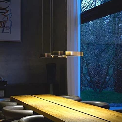Lustre LED moderne et suspension géométrique pour table à manger - 2