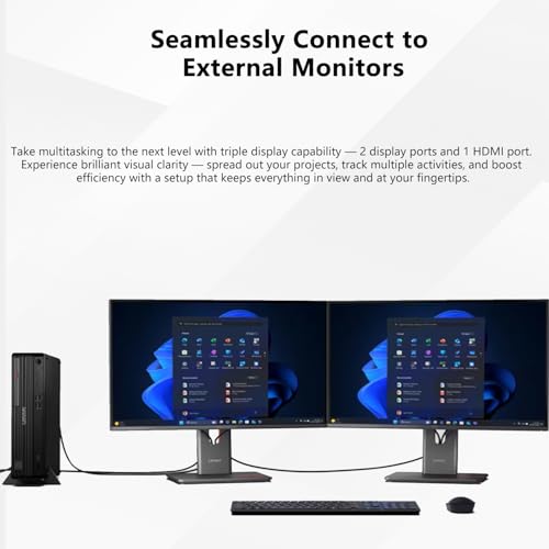 Image of Lenovo ThinkCentre M70s SFF Business AI Desktop, Intel Core Ultra 7 265, 16GB DDR5, 512GB SSD, HDMI, DP, Wi-Fi 6, Support 3-Monitor 4K, Wired KB & Mouse, Win 11 Pro, Bundle Adata 64GB Flash Drive