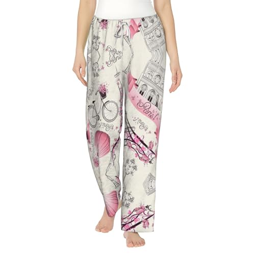 Pantalon de pyjama en flanelle femme vêtement nuit confortable