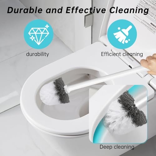 Image of 2 Pack Toilet Brush Replacement Head Compatible with OXO Good Grips Toilet Brush (Replacement Head Only)