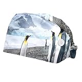Sombrero de Trabajo 2 PCS Gorro de enfermería Gorro de Trabajo Antiarrugas para el Cabello,King Penguin aptenodytes patagonicos