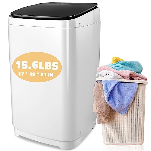 15.6Lbs Portable Washing Machine, 2.1 Cu.ft Portable Washer with Drain Pump, Faucet Adaptor, 10 Wash Programs/8 Water Levels Compact Laundry Washer and Dryer Combo for Apartments RV Dorms 15.6Lbs Portable Washing Machine, 2.1 Cu.ft Portable Washer with Drain Pump, Faucet Adaptor, 10 Wash Programs/8 Water Levels Compact Laundry Washer and Dryer Combo for Apartments RV Dorms