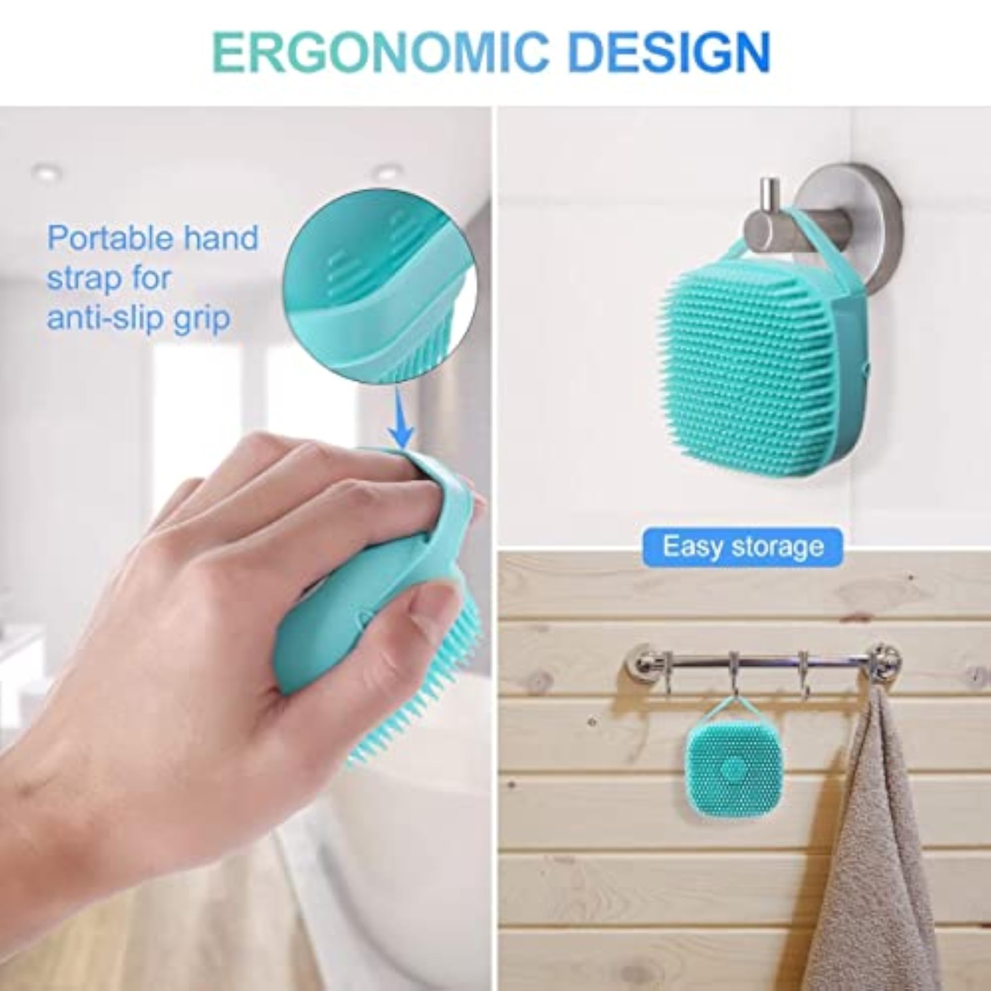 Silicon Massage Bath Brush Hair Scalp & Bathing Brush