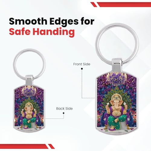 Image of Premium Printed Metal Keychain for Men & Women | High-Definition Artwork Print | Durable Key Ring for Car, Bike, Home & Office Keys | Stylish Decorative Key Holder Gift