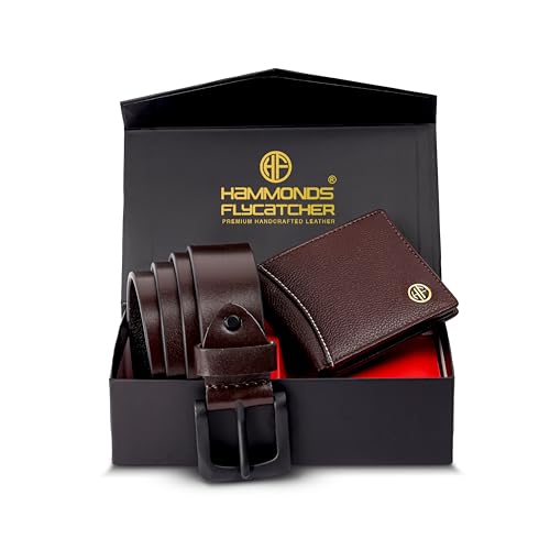HAMMONDS FLYCATCHER Gift for Men Combo - Genuine Leather Wallet a...