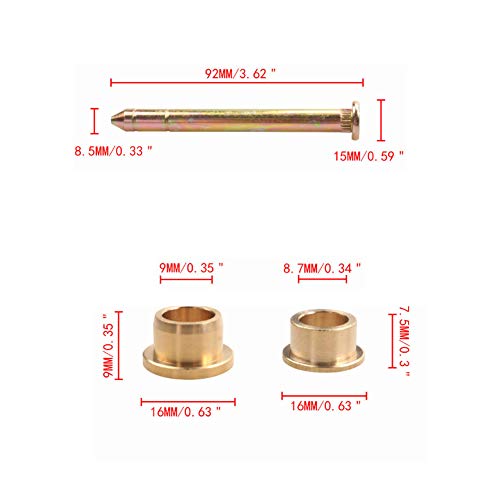 Deurscharnier Pin Bus Kit, Stabiele voordeur Scharnier 89025539, 19299324, CK99 Iron Made 92 x 15 x 8,5 mm - Afbeelding 6