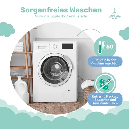 Matratzenschoner 60x120 wasserdichte Matratzenauflage - Bettunterlagen - Baby Bed Cover - wasserdichte Betteinlage - Wasserdichter Matratzenschutz Mit 30cm Bonnet - Weiße Jersey Bettschutz Unterlage