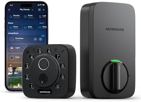 ULTRALOQ Fechadura inteligente de impressão digital, entrada sem ...
