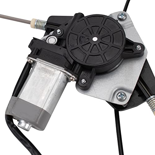 Image of TRQ Front Driver Side Power Window Motor and Regulator Assembly with 6 Pin | For 2009-2020 Dodge Journey