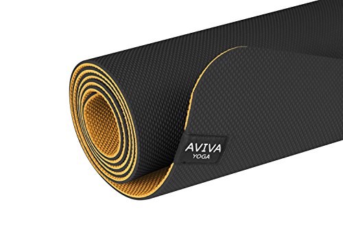 AVIVA YOGA 5mm Non Slip Yoga Mat for Women and Men Eco-Friendly, Reversible