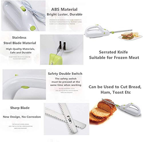 image for Miwaimao Electric Serrated Carving Knife,Automatic Frozen Meat Knife S