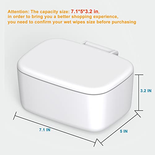 Zdolmy Wipes Dispenser, Wipe Holder For Baby, Refillable Wipe Container, Large Capacity, Portable Press To Open, Non-Slip, Double Sealing Lock Water Wipes Pouch Case #TOP1