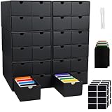 ELSINPAPOX 6 Sets Trading Card Storage Boxes, Includes 24-750 CT Boxes & 96 Dividers, 18000+ Trading Cards...