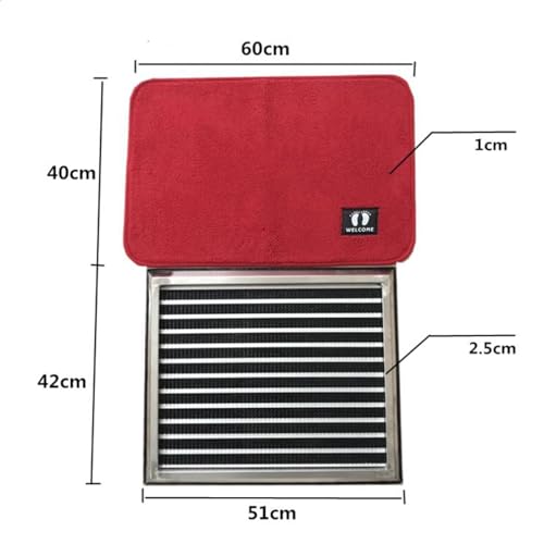 Tapis de sol désinfectant antitache avec base antidérapante