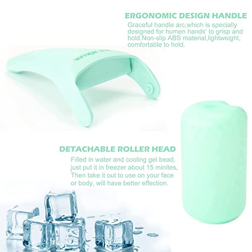 Wonderwin Ice Roller & Gua Sha Set, Ice Roller Gua Sha Board Massage Tool Set, Facial Skin Care Roller Massager Muscle Relaxing Wrinkles Relieving, Whole Body Relive Devices