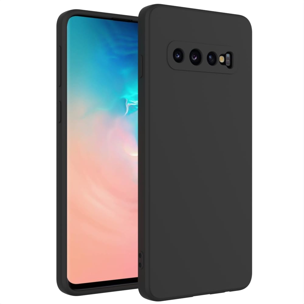 for Samsung Galaxy S10 Case Black, Scratch Resistant with Soft Touch, Slim Thin Phone Cover for Samsung Galaxy S10