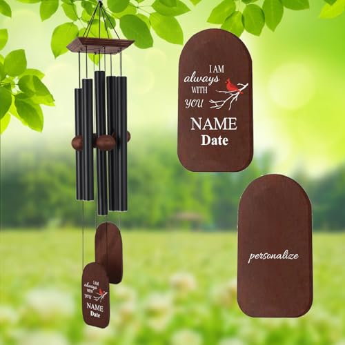Image of ASTARIN Sympathy Wind Chimes Personalized, Wind Chimes for Loss of Loved One, Condolences Gift for Loss Husband Wife Grandmother Child Miscarriages, Sorry for Your Loss Gifts