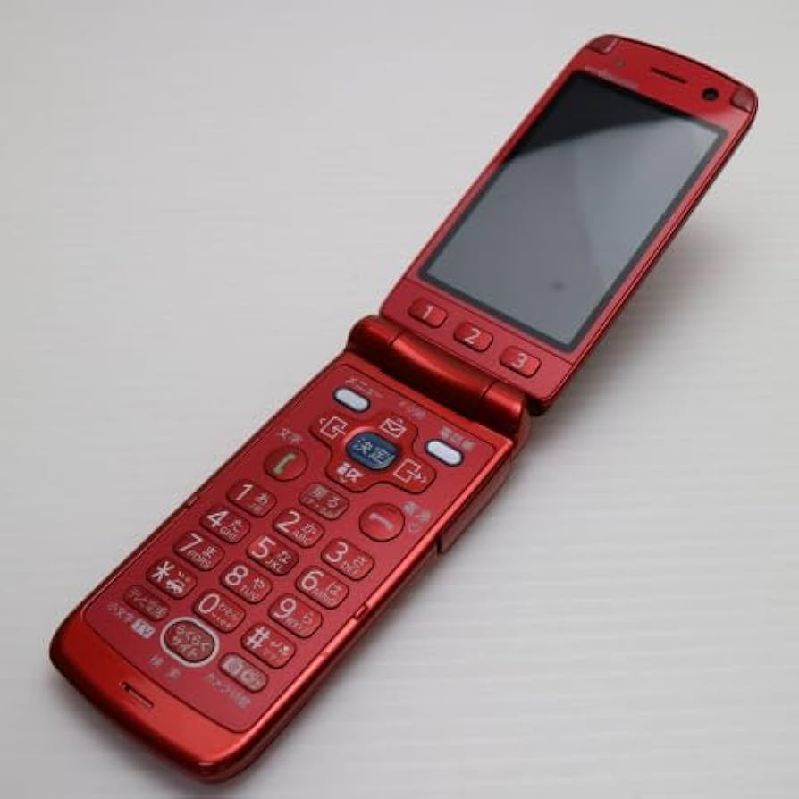 Amazon | docomo F-09B [レッド] らくらくホン7 富士通 ドコモ 白ロム