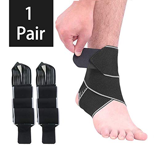 Ankle Brace for Women and Men-Adjustable Compression Ankle Support Wrap, Perfect for Sports
