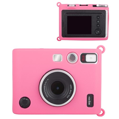 Funda de silicona para cámara Fuji Mini EVO, color rojo