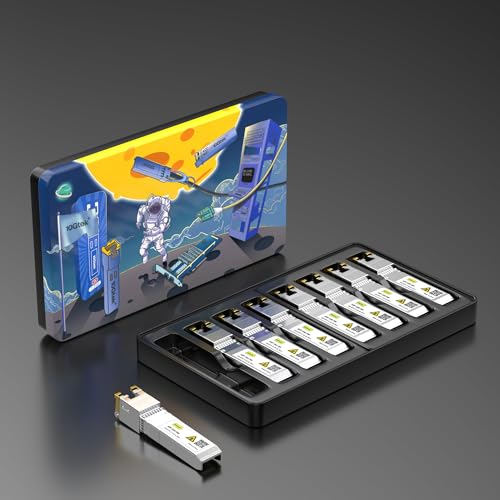 Image of 10Gtek ๐ด๐ฌ-๐ ๐ฒ๐๐ฒ๐ฟ ๐๐ข๐ช ๐ฃ๐ข๐ช๐๐ฅ 10GBase-T SFP+ to RJ-45 Transceiver, RJ45 to SFP+ Copper Ethernet CAT.6a Module, for Cisco SFP-10G-T-80, Ubiquiti UniFi, D-Link and More, Pack of 8