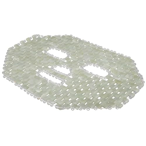 Masque yeux en jade naturel grand format pour massage facial et détente