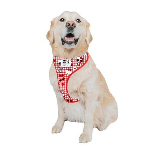 Sassy Woof Dog ���߉\�n�[�l�X - Hello Kitty Red Classic - XL�A�ʋC�����b�V���A2��D�����O�t����������Ȃ��f�U�C���A�����擾�ς݃f�U�C���A���匢�ɍœK