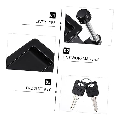 DOITOOL Fechadura De Armário 2 Peças Maçaneta De Porta De Pátio Trava De Madeira Compensada Série De