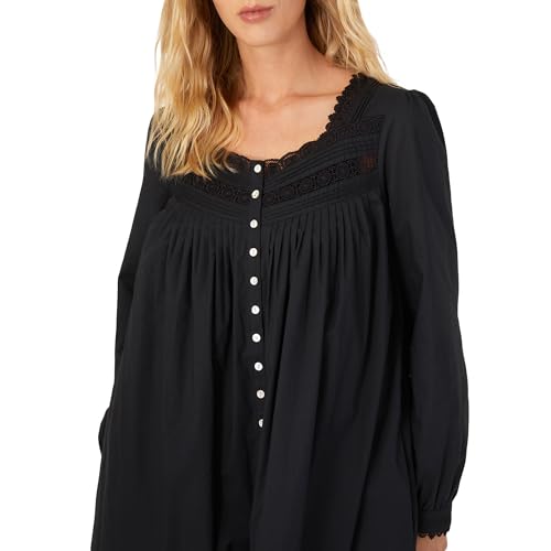 Eileen West Queen Anne’s Lace Womens Sleepwear & Loungewear – Heirloom Dream Collection - 100% Cotton Long Sleeve Short Robe3