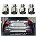 4 Pcs Lot Stainless Steel Exhaust Tips Compatible For BMW F87 M2 F80 M3 F82 F83 M4 Direct Plug Exhaust Tip Muffler Tip Tailpipe Nozzle(Rear Bumper B)