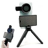 Lampe de selfie avec filtre CPL de 52 mm, lampe de tatouage avec perles LED pour prise de vue vidéo TikTok YouTube, lumière de selfie portable réglable pour téléphone, appareil photo, ordinateur
