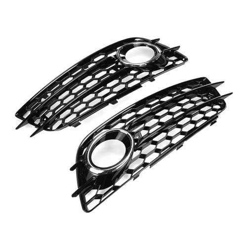 Couvercle antibrouillard Audi A4 S-Line anti gravillons calandre nid d'abeille chrome