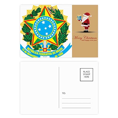Cartes postales Brésil Noël emblème pays lot de 20 correspondance