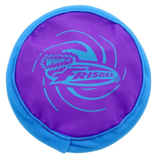 BLUECHOLON Mini-Frisbee aus weichem Stoff, 15,4 cm, gelb, blau und rot, gepolsterte Kanten, 45 g, für drinnen und draußen.