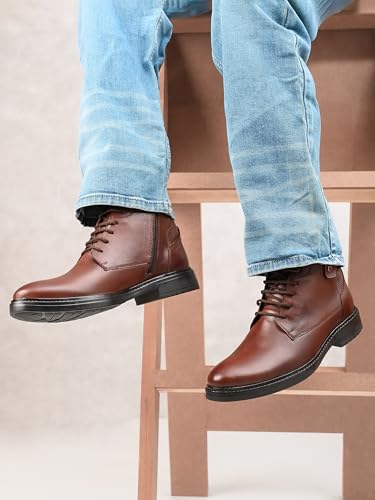 Image of Carlton London Men's Urban Explorer Lace-up Leather Boots
