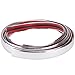 WINOMO 3 m x 21 mm Flexible Auto Auto DIY Cromado Moldura Tira Protector Bumper Protector para Ventana Parachoques Grille (Plata)