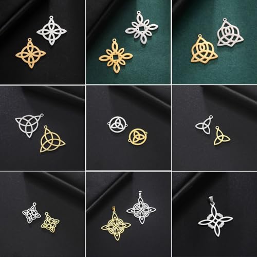 Pendentifs nœuds de sorcière, parfaits accessoires pour fabriquer des bijoux cadeaux
