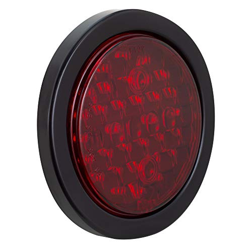 Luces LED traseras rojas 4" 32 LED para camiones y semis miniatura 2