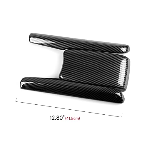 Image of Armrest Storage Box Cover Decals for Honda Civic 2016 2017 2018 2019 2020 2021 10th Gen Accessories ABS Carbon Fiber Stickers