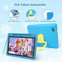 Laptok Tablet Kinder 10 Zoll Android 16, Prozessor A333 Fünf Core, 20 GB + 64 GB + 1 TB, Kindersicherung, Lern-Tablet mit stoßfester Hülle, HD-Bildschirm 800 x 1280, Akku 6000 mAh (Blau) – Ansicht 8