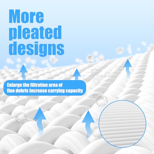 Funmit Ultra Fine Cartridge Filter Replacement for Dolphin Nautilus CC Plus, M200 / M400 / M500 Robotic Pool Cleaner Parts, Replaces Part # 9991432-R4, 4 Pack