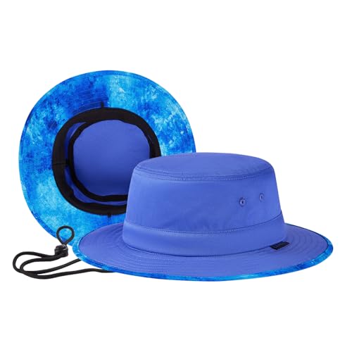 Image of UPF 50+ Foldable Sun Hat Patterned Under Brim Bucket Hats for Summer Hiking Fishing Beach Safari Men Women