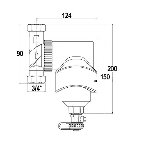 Spirotrap MB3 Schlammabscheider 3/4“ IG UE075WJ