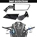 XINGWU Motorcycle Mirrors Adjustable Rotating Stealth Mirrors Rearview Mirrors Carbon Fiber Style for CBR300R CBR500R CBR600RR CBR1000RR Ninja 300 400 650 ZX10R GSXR 600 750 Side Wing Mirrors White
