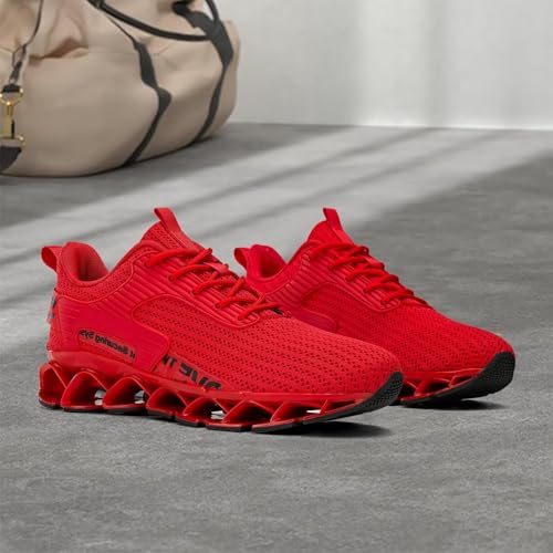 Image of Vooncosir Mens Running Shoes Breathable Walking Blade Non Slip Athletic Tennis Shoes Lightweight Fashion Sneakers