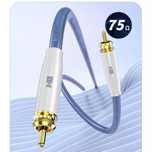 Cable de audio de señal dual macho a macho compatible con interfaz RCA para subwoofer 2