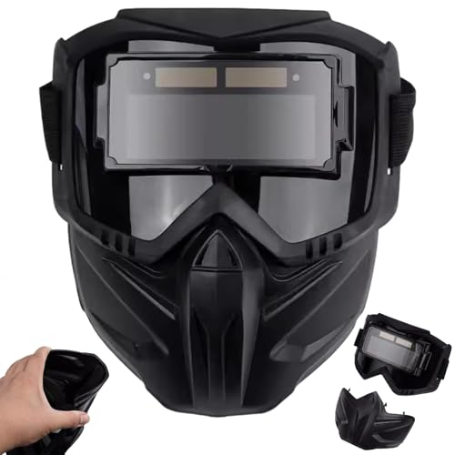 Casque de soudage à obscurcissement automatique et masque intégral souple