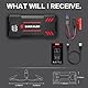 DINKALEN 6000A Starthilfe Powerbank für Pkw, 12V Booster Auto Starthilfe(Alle Benzin und Bis Zu 8L-Diesel), Starter Powerbank mit Starthilfekabel, Jump Starter mit LED, Autobatterie Booster für SUV