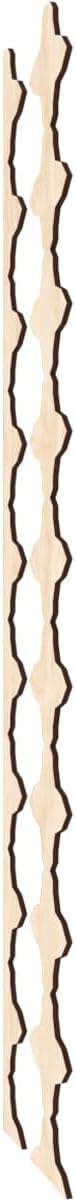 Ekena Millwork 47"H x 1/4"T Pandora Adjustable Wood Decorative Slat Wall Panel Kit, Birch (contains 16 Slats + 1 Straight Edge Starter Slat)